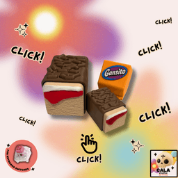 Gansito Inspired Clickers 3d model