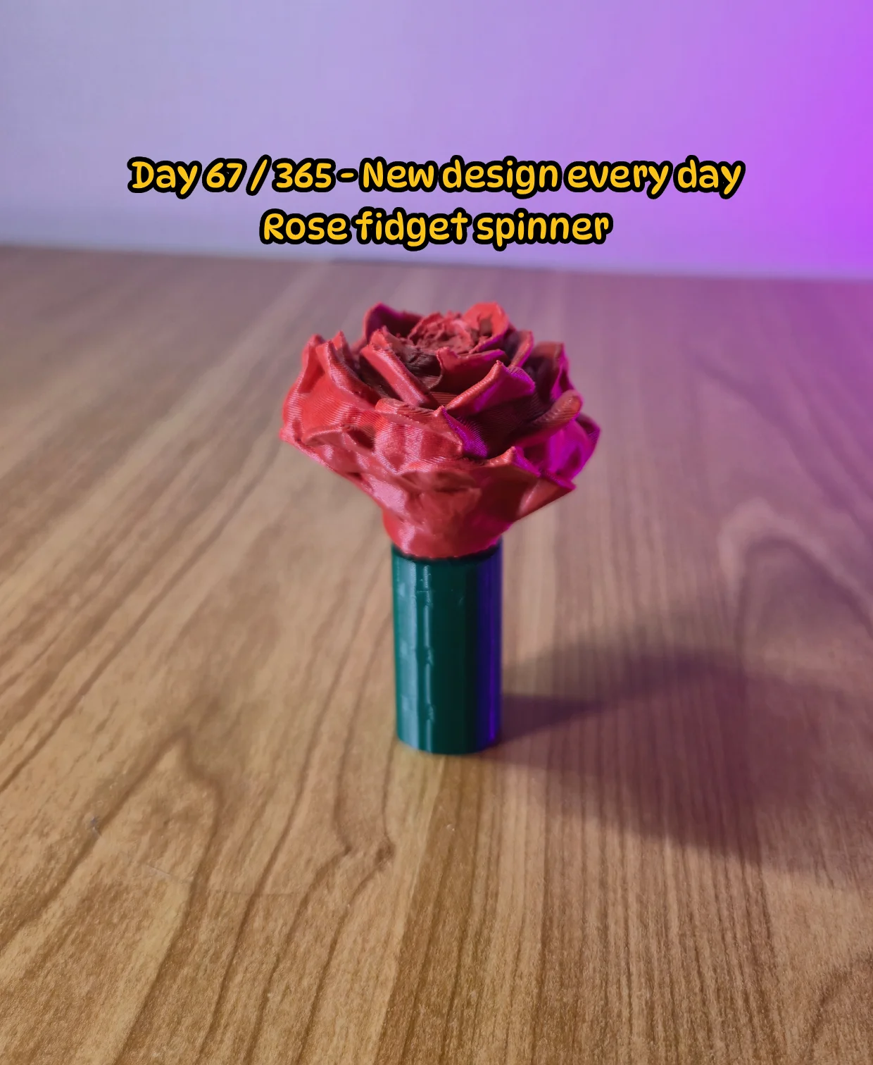 Rose Fidget Spinner 3d model