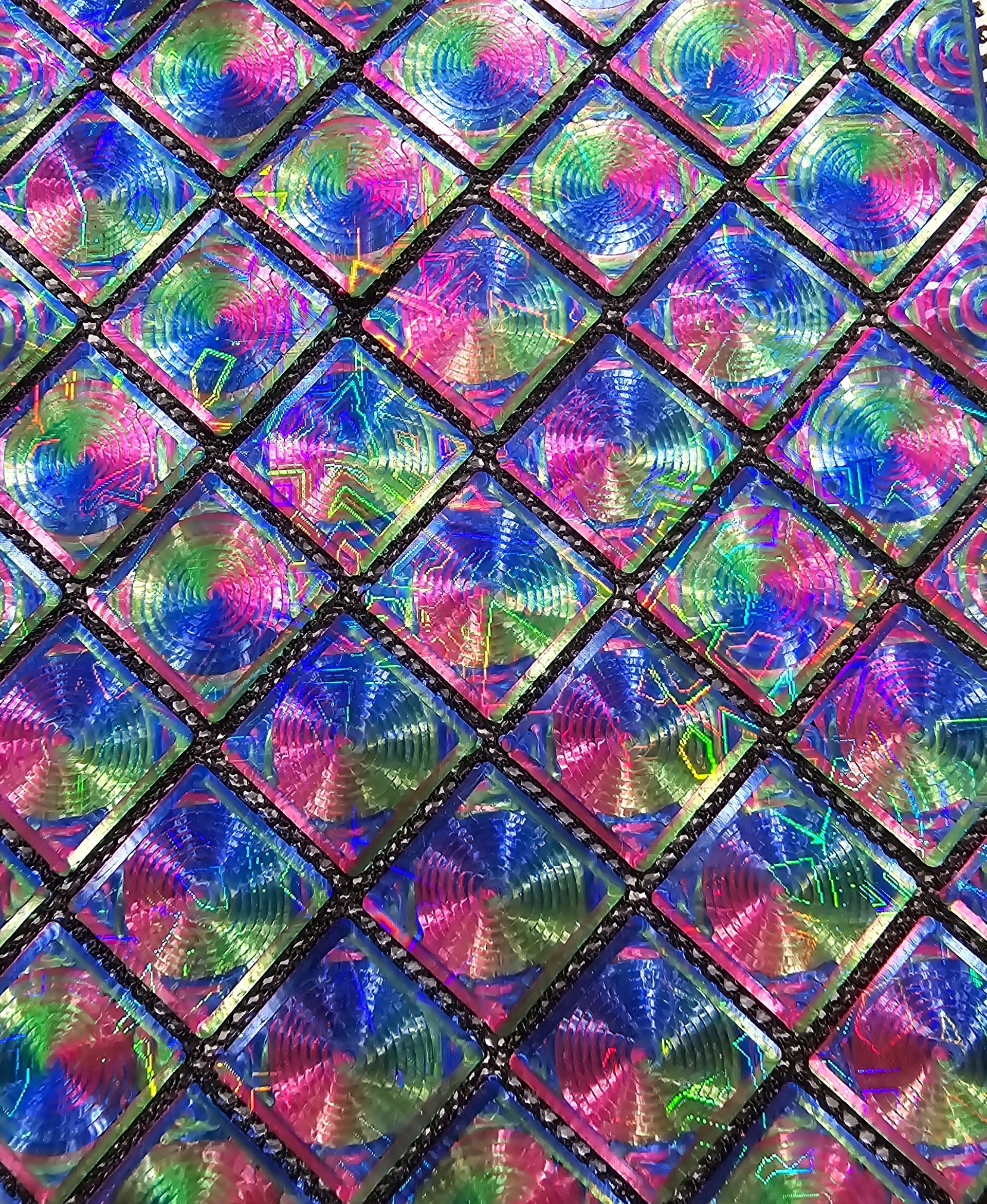 Diamond patterned cuffs - snap fastened - Archimedean Chords bottom layer infill on Graffiti PFLAT - 3d model