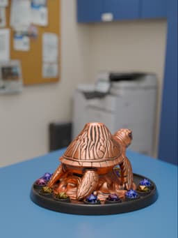 Lava Turtle Dice Tower 3d model