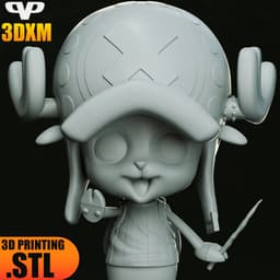 One Piece Chopper Chibi STL for 3D Printing ChibiSTL 3DXM 3d model