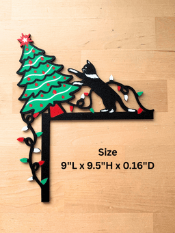 3D Printed Cat Lover Corner Decor Christmas Decor Holiday Cat Home Decor 3mf File 3d model