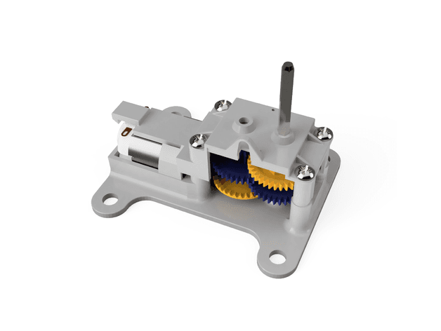 Tamiya and Velleman dual gearbox to single conversion plate 3d model