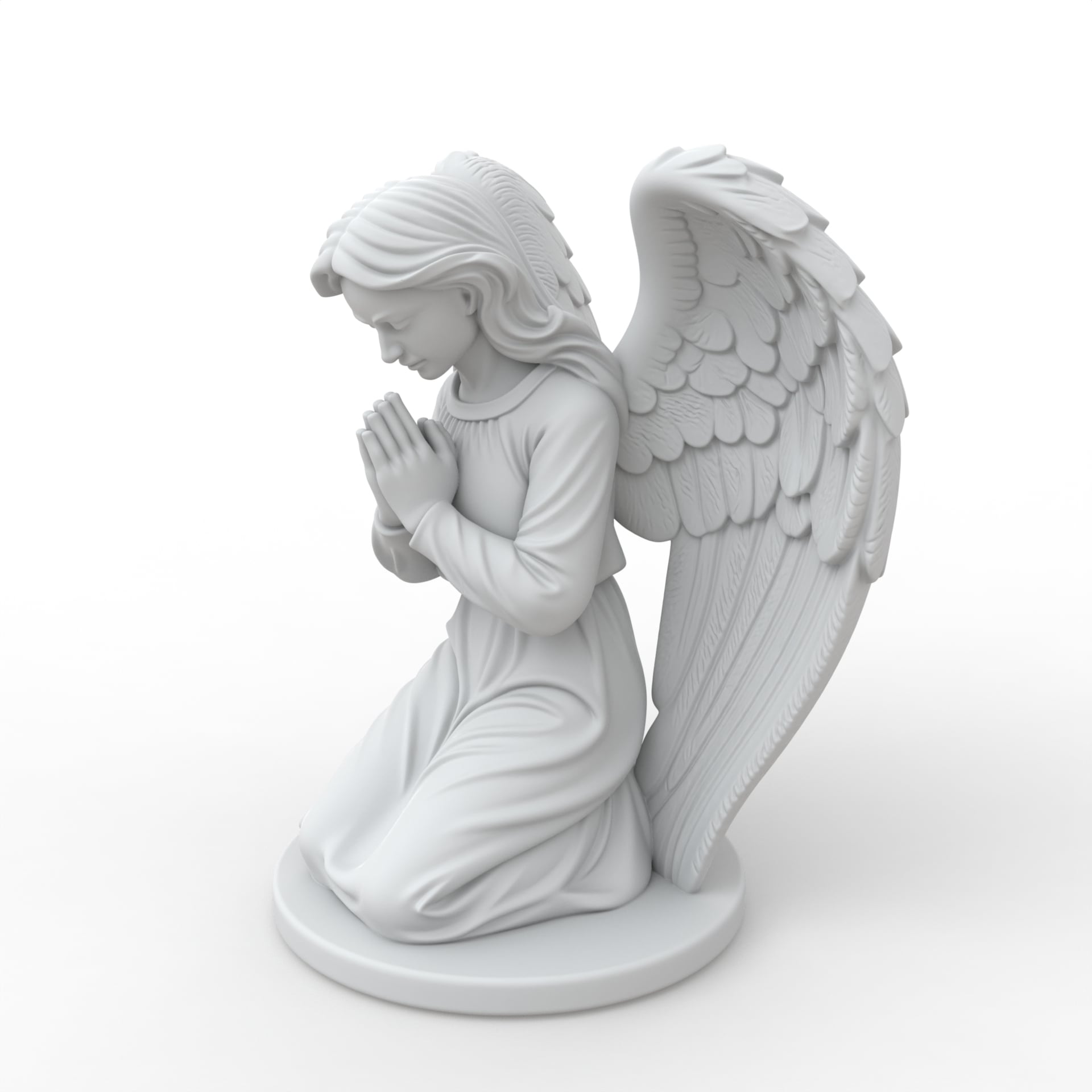 Praying Angel Figure 3d model