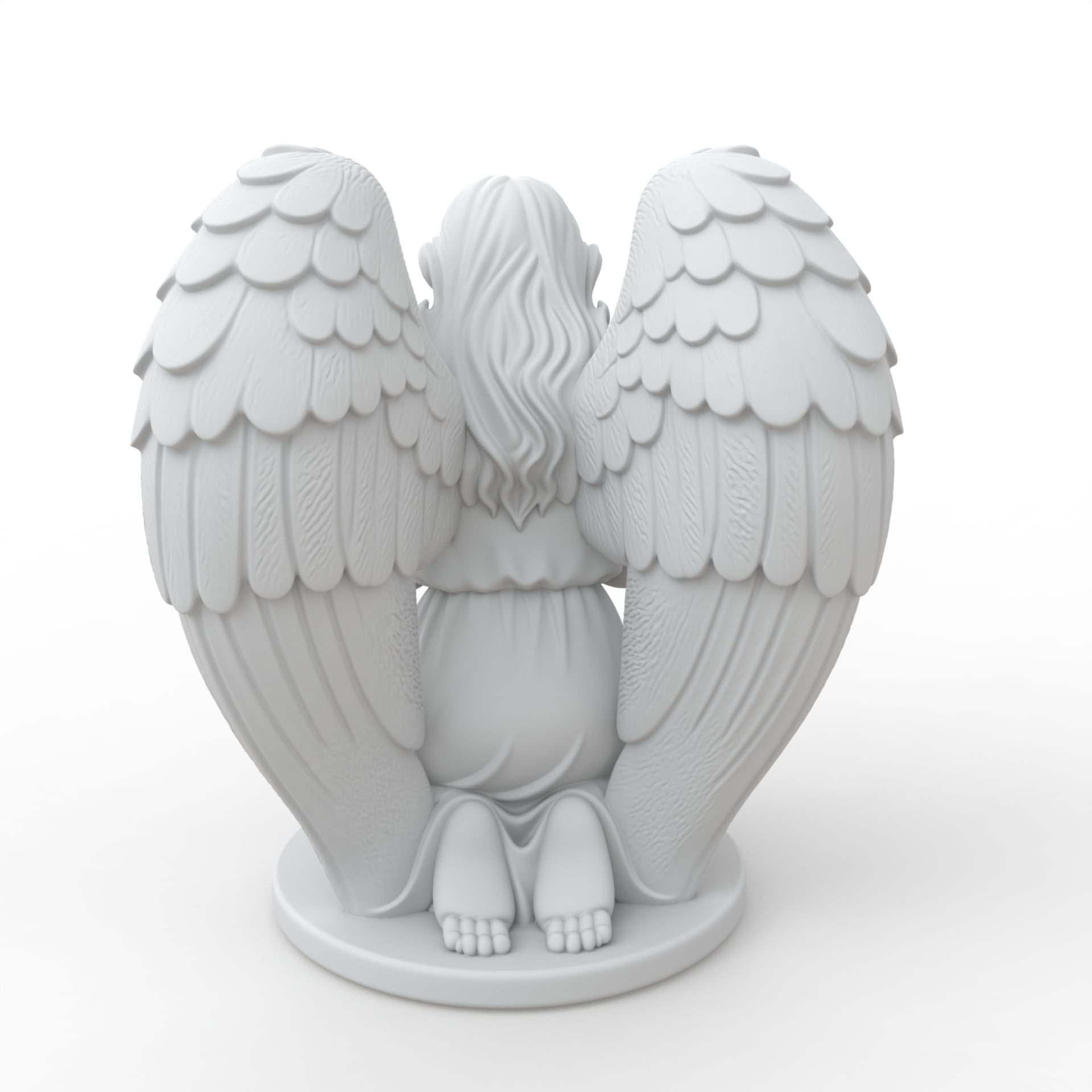 Praying Angel Figure 3d model