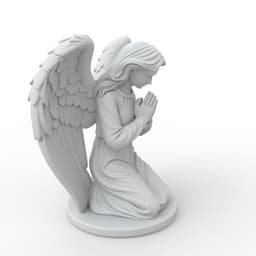 Praying Angel Figure 3d model