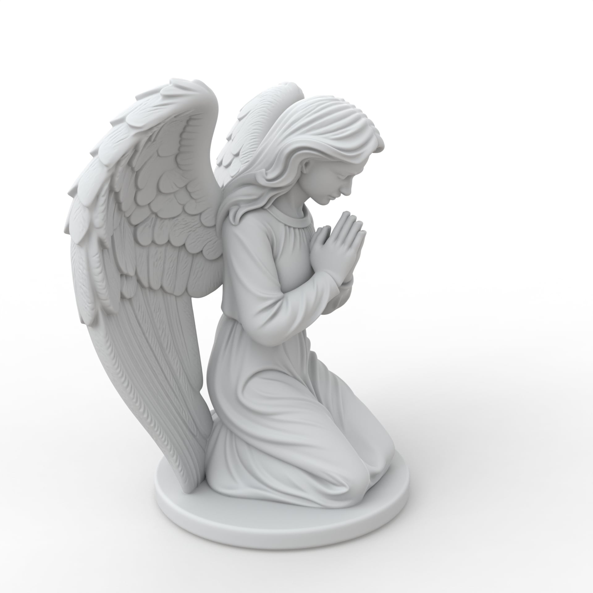 Praying Angel Figure 3d model