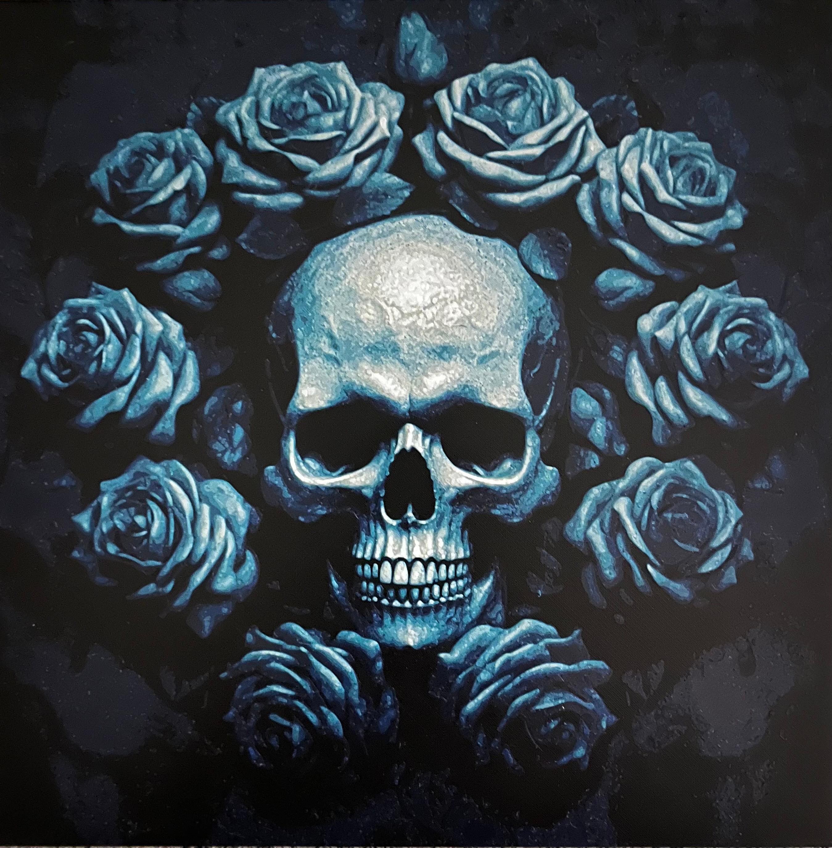 Skull and roses 'Filament Painting' 3d model
