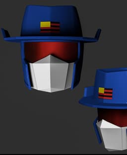 Saber Rider Helmets - April, Colt, Fireball, Saber Rider 3d model