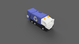 Garbage Truck with Real Mechanisms 3d model