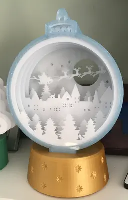 Christmas scene in Christmas Ball 3d model