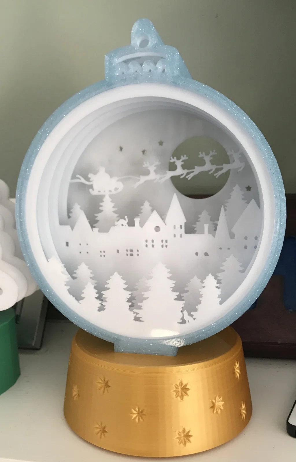 Christmas scene in Christmas Ball 3d model