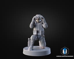 1:48 Scale Scout Trooper Miniatures - 3D Print Files 3d model