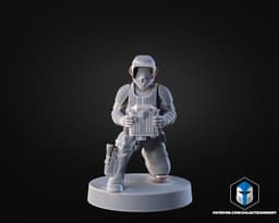 1:48 Scale Scout Trooper Miniatures - 3D Print Files 3d model