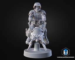 1:48 Scale Scout Trooper Miniatures - 3D Print Files 3d model