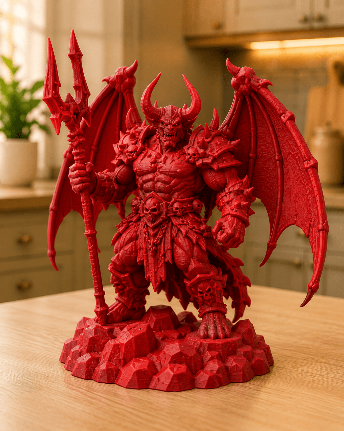 Red Winged Demon Lord STL 3d model