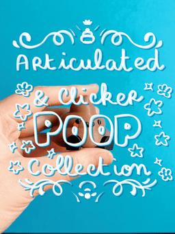 Cute Articulated & Clicker Poop | No AMS | Print-in-place | Support-free 3d model