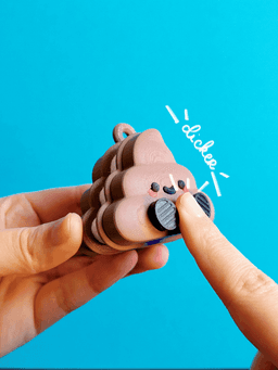 Cute Articulated & Clicker Poop | No AMS | Print-in-place | Support-free 3d model