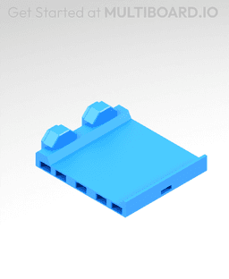 2x2 MU - Center Support - Modular Bolt-Locked Shelf 3d model
