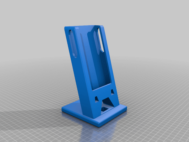 phone holder for big phone and big cable 3d model
