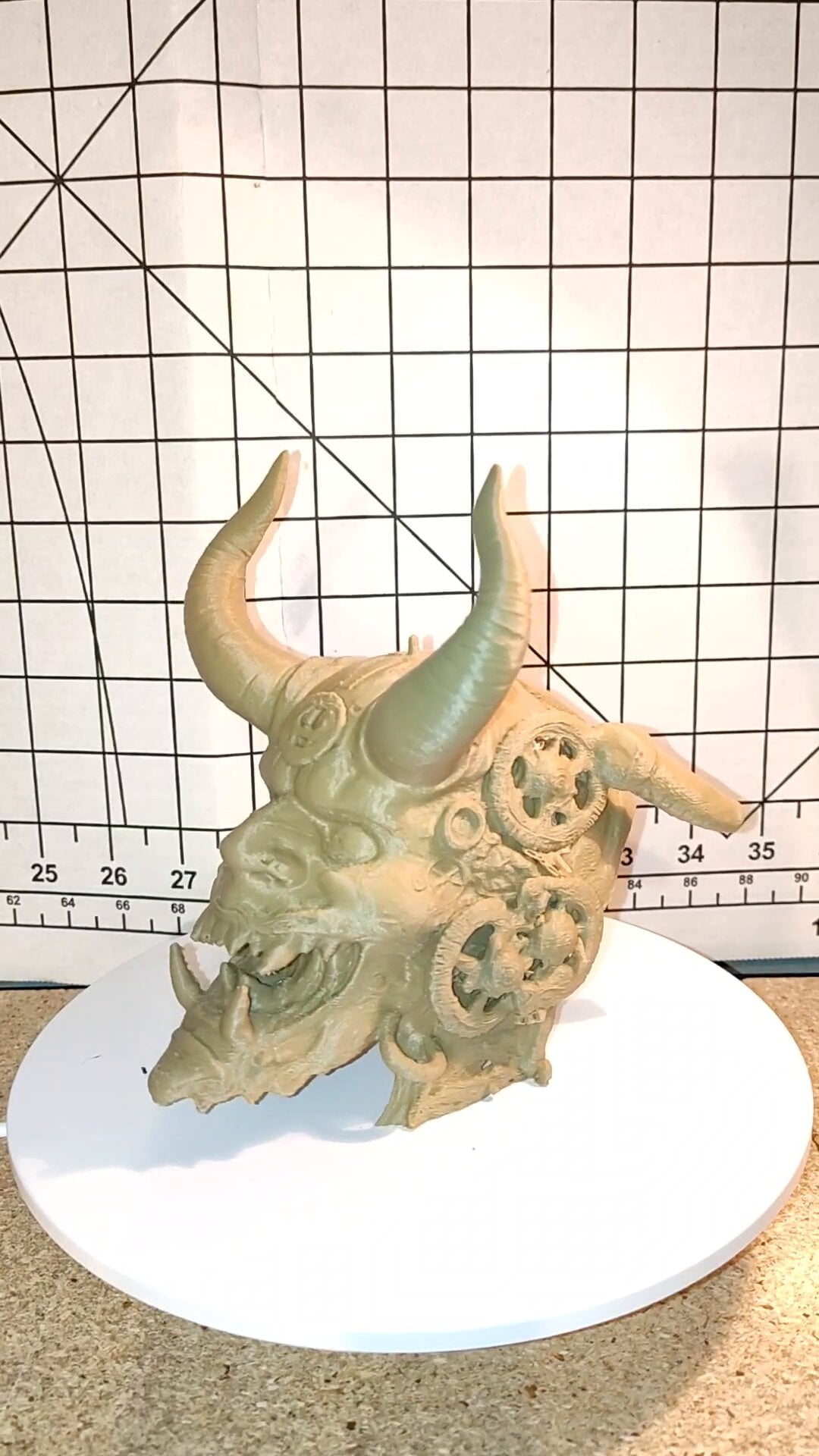 Halloween Freebie - Steampunk Oni Mask 3d model