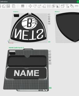 Brooklyn Nets Sign - LED Strip Compatible 3d model