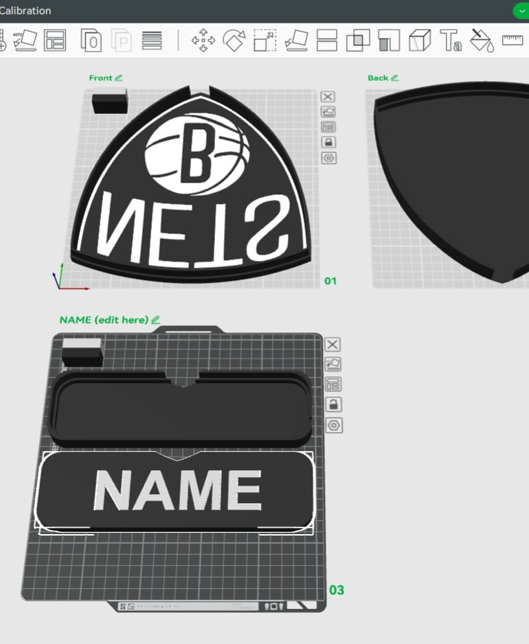Brooklyn Nets Sign - LED Strip Compatible 3d model