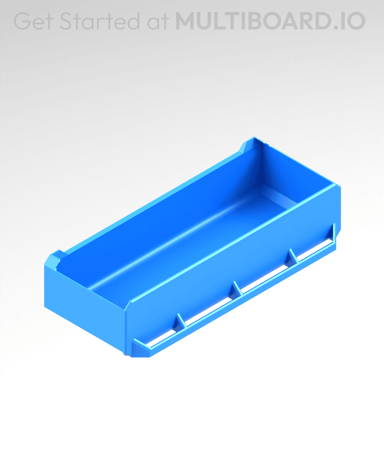 4x1x1.5 LU - Magnetic - Simple Multibin Drawer 3d model