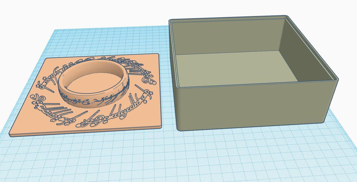 One Ring to Rule Them All Gift Box 3d model