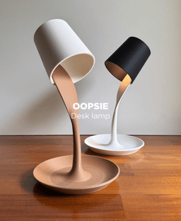 Oopsie, desk lamp with tray. 3d model