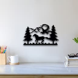 Horse Wall Art 3d model