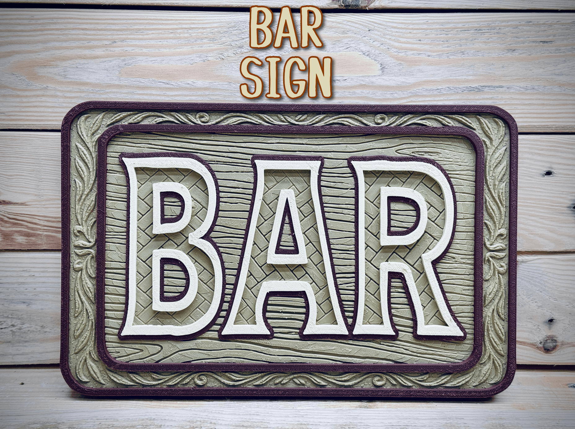 Bar Sign 3d model