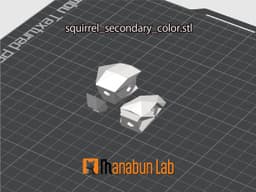 Low Poly Squirrel Magnet Puzzle (No supports, no AMS) 3d model