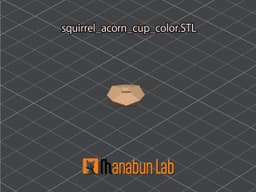 Low Poly Squirrel Magnet Puzzle (No supports, no AMS) 3d model