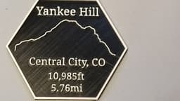 Maverick's Trail Badge Yankee Hill Central City Colorado 3d model