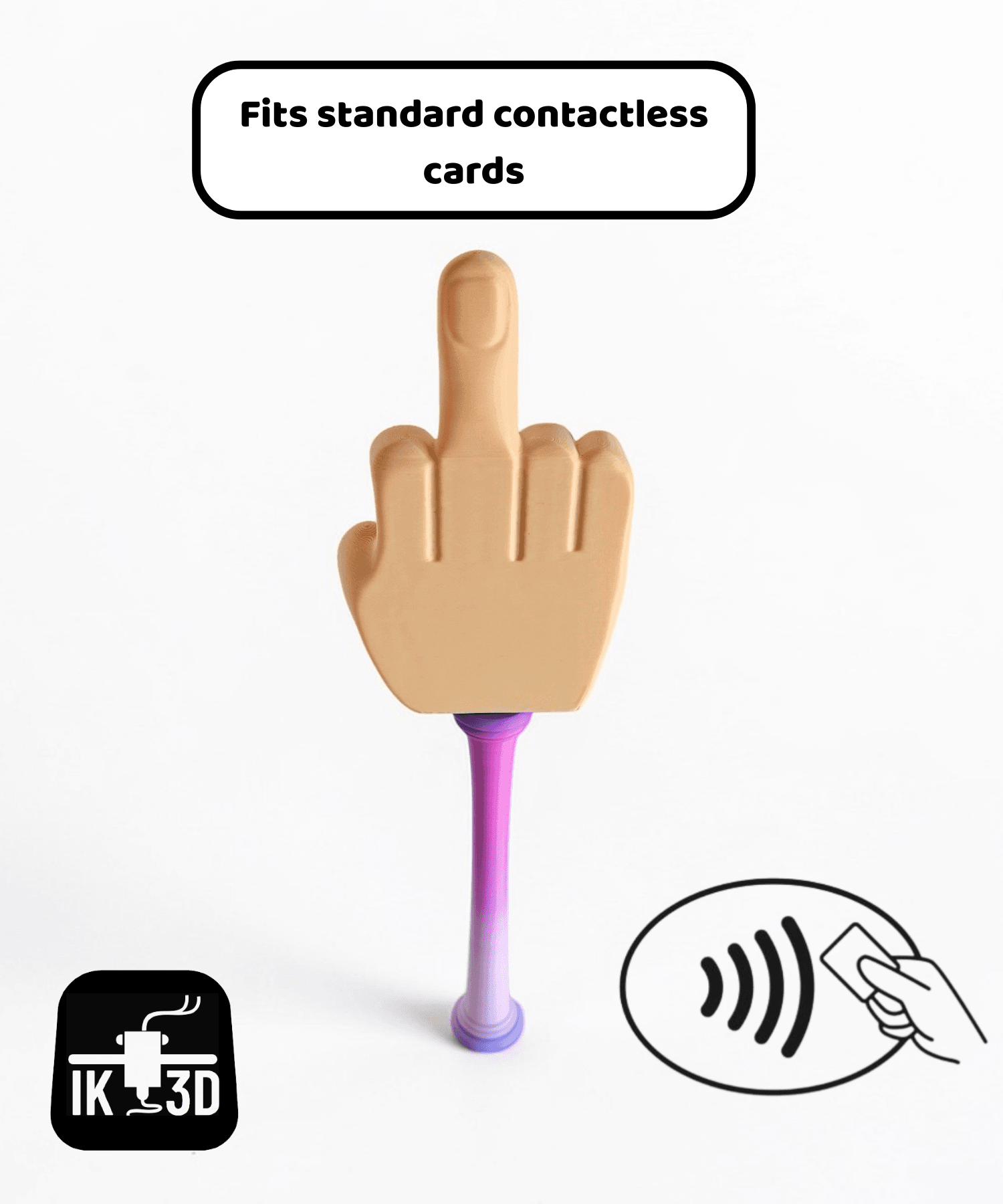 Tap To Pay Middle Finger Wand 3d model