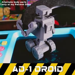 AD-1 Droid Articulated Toy 3d model