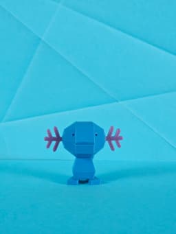 Wooper Low Poly Pokemon 3d model