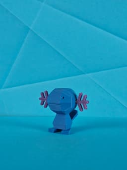 Wooper Low Poly Pokemon 3d model