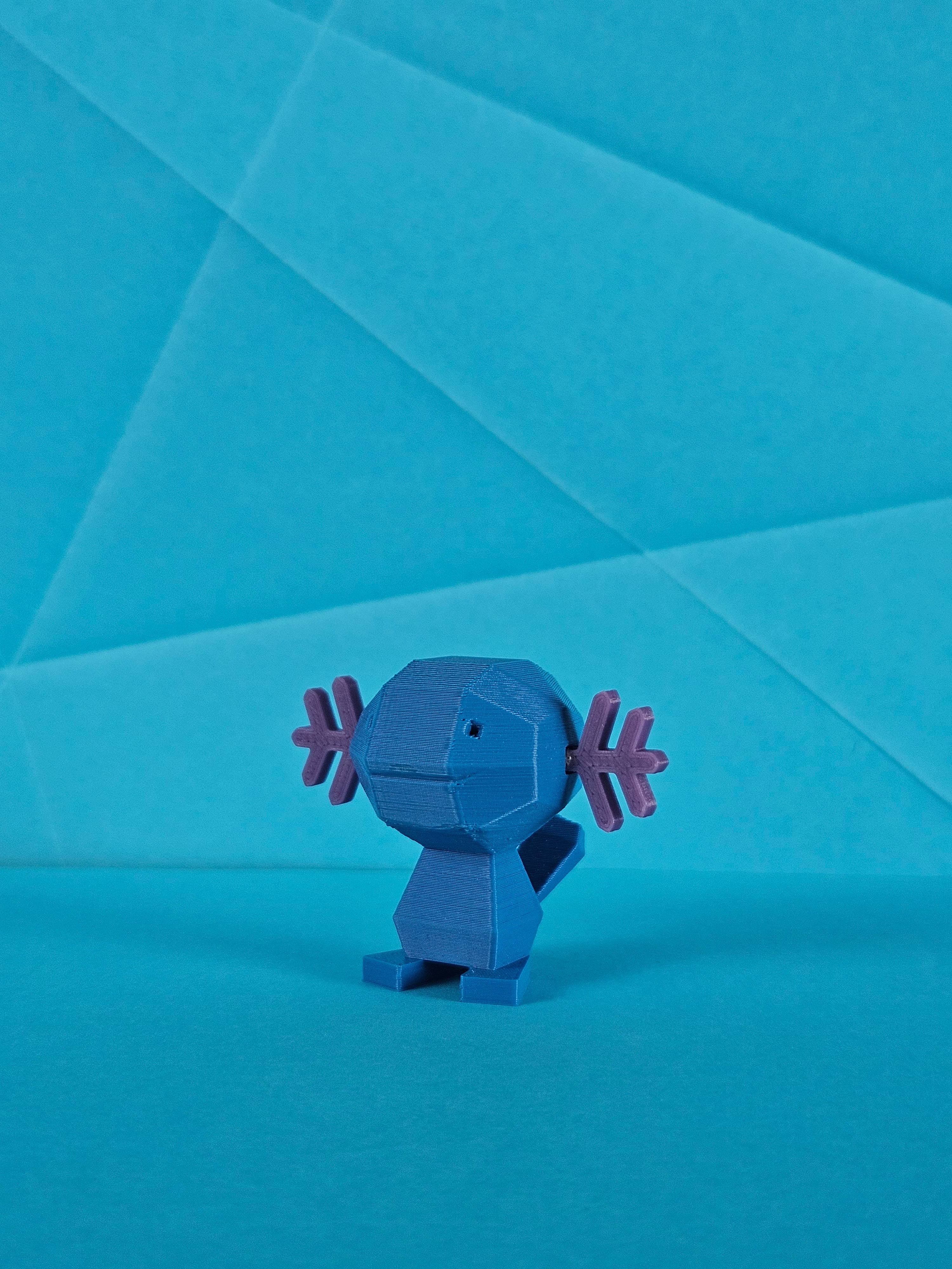 Wooper Low Poly Pokemon 3d model