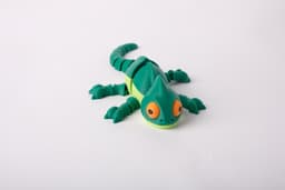 Flexi Chameleon Toy — Articulated Fidget Lizard 3d model