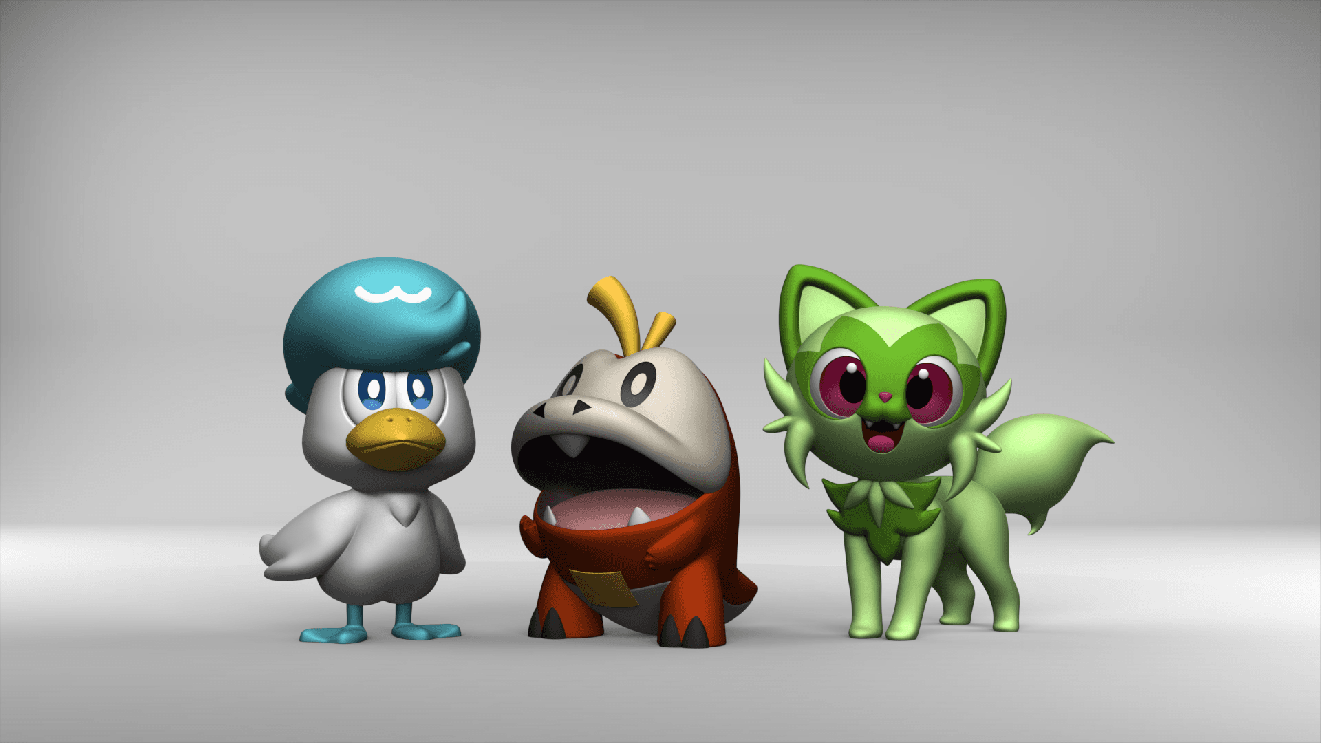 Fuecoco (Pokemon) 3d model