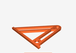 Modular filament spool rack - reversible shelf bracket 3d model