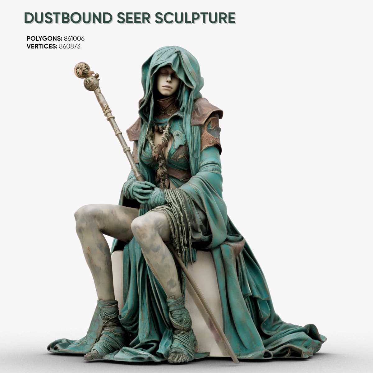 Dustbound Seer Sculpture 3d model
