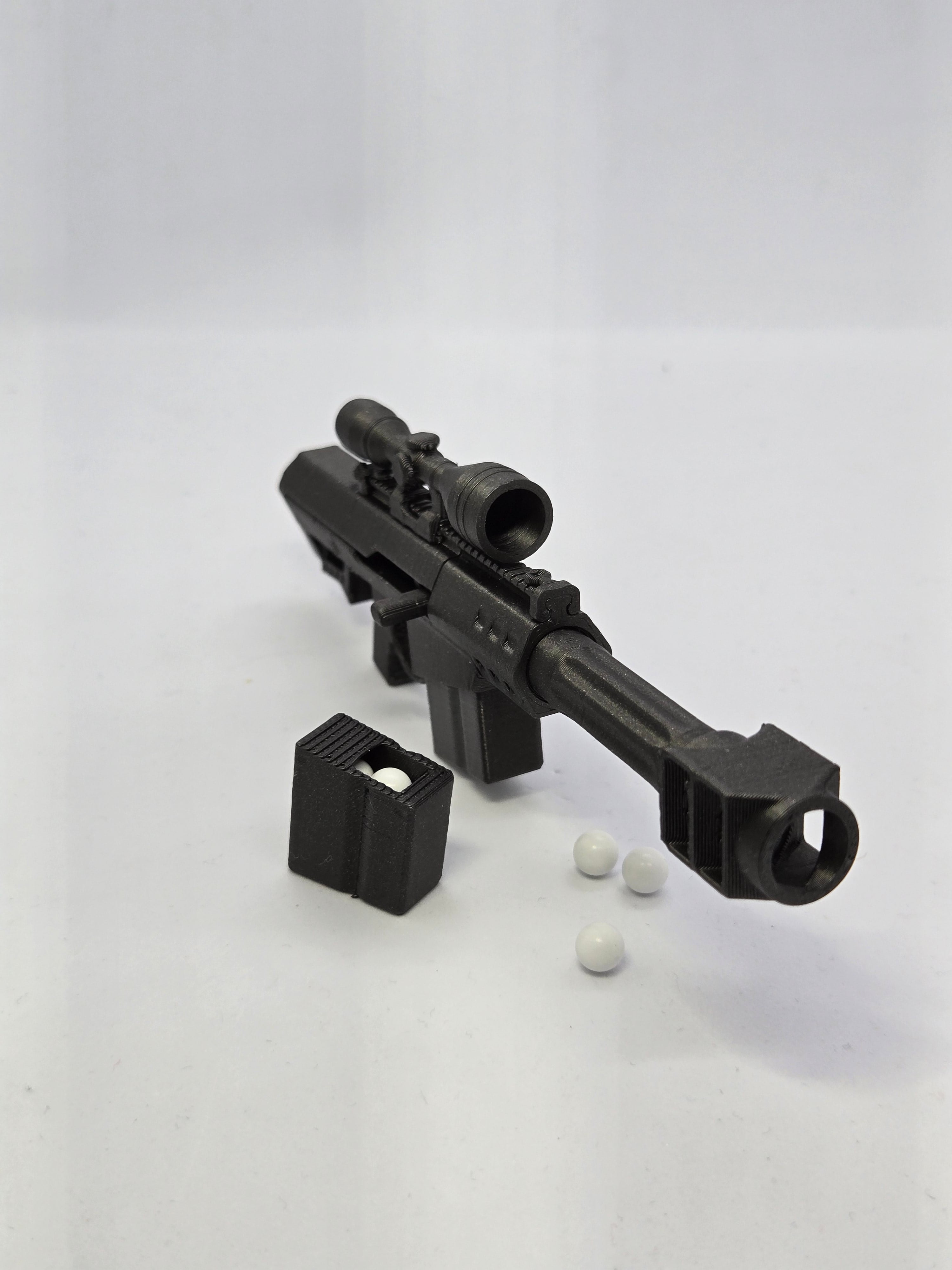 Barrett M82 Keychain — Functional Blaster Toy 3d model