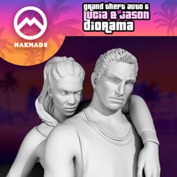 GTA 6 LUCIA & JASON DIORAMA 3d model
