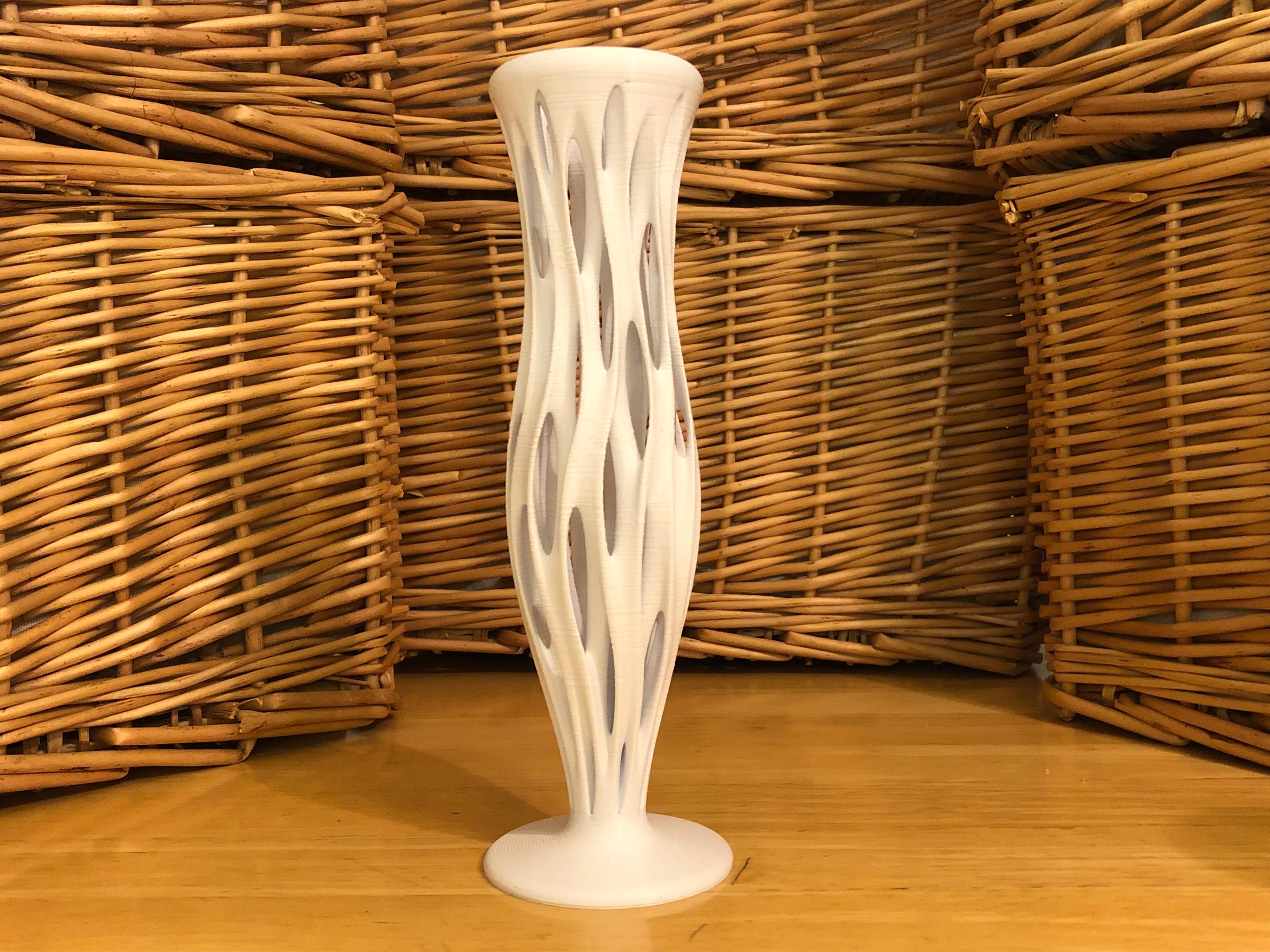 Four Minimal Surface Fluted Vases 3d model