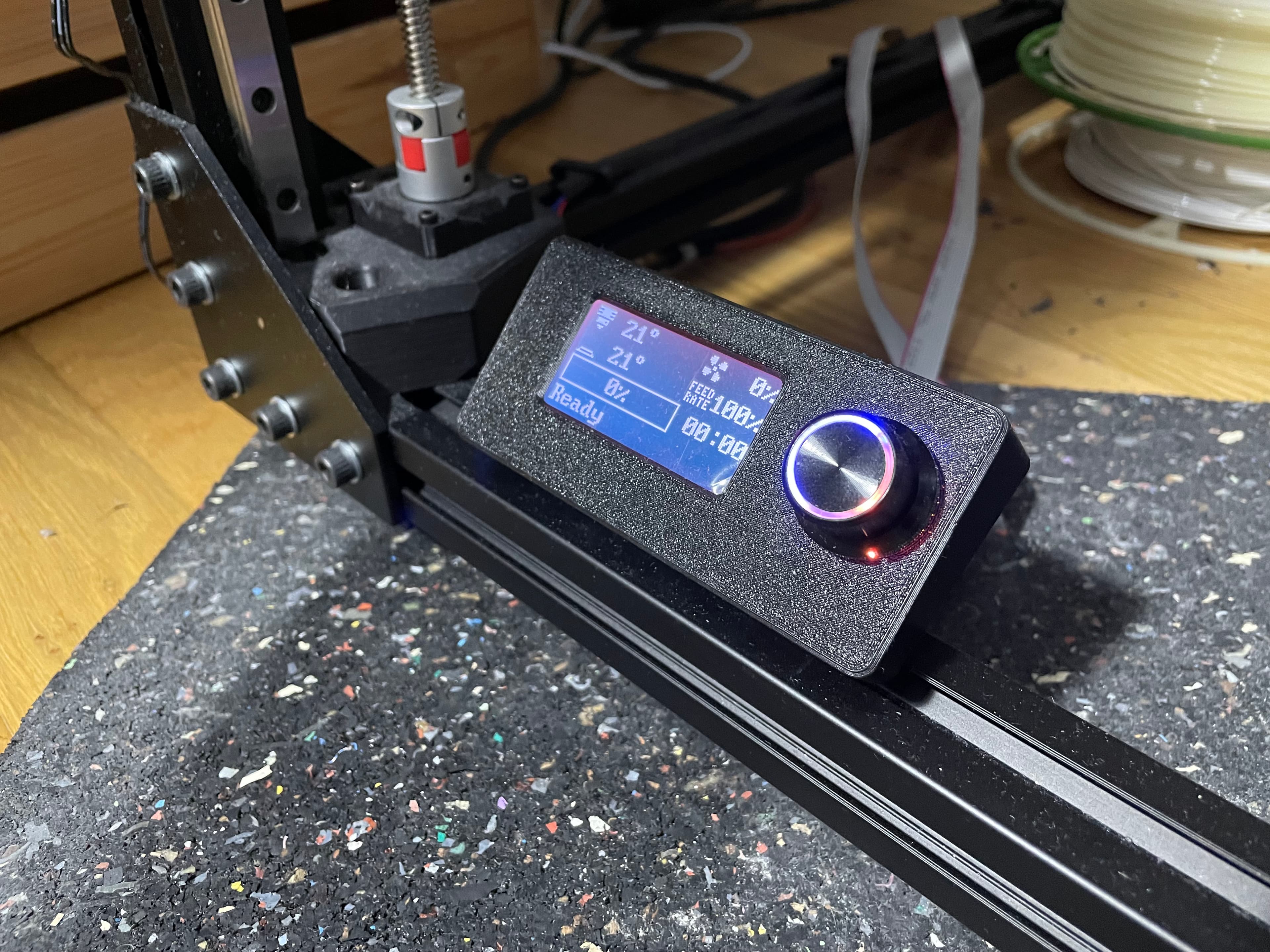 BTT Mini 12864 display housing for 3030 profile 3d model