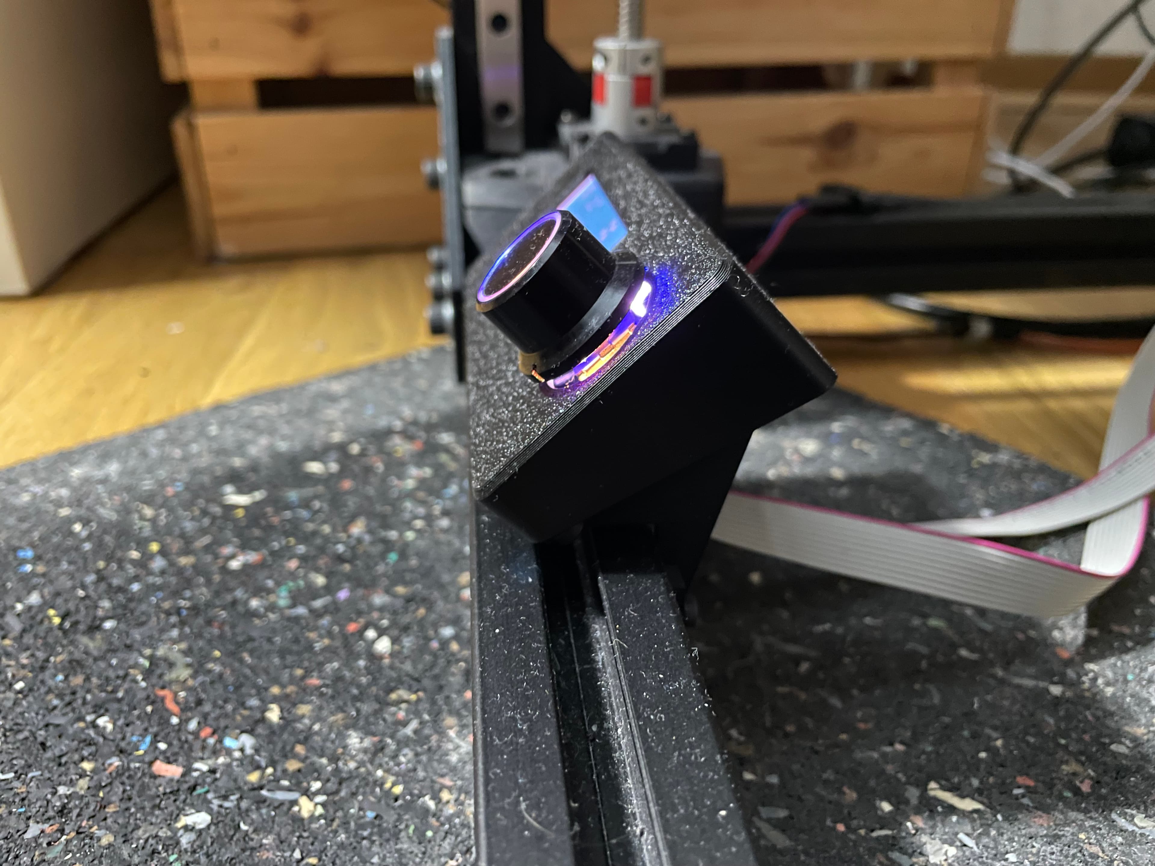 BTT Mini 12864 display housing for 3030 profile 3d model