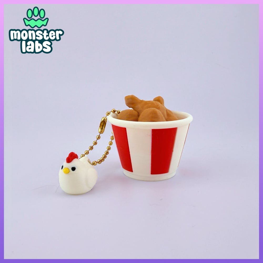 EXCLUSIVE: Fried Chicken Clicker Keychain 3d model